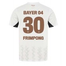 Bayer Leverkusen Jeremie Frimpong #30 Bortedrakt 2024-25 Kortermet
